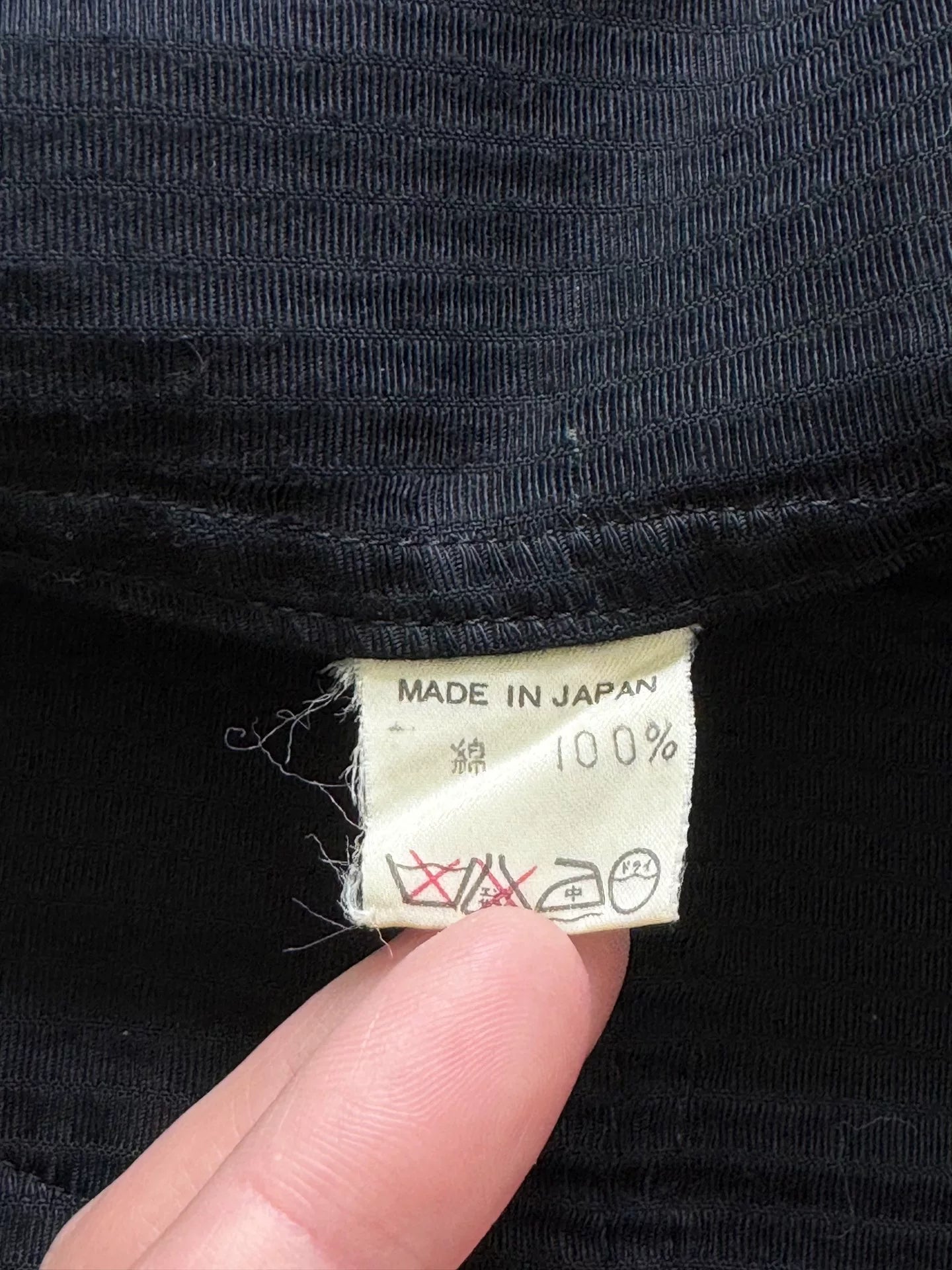 black striped zip-up jacket by Y's for men