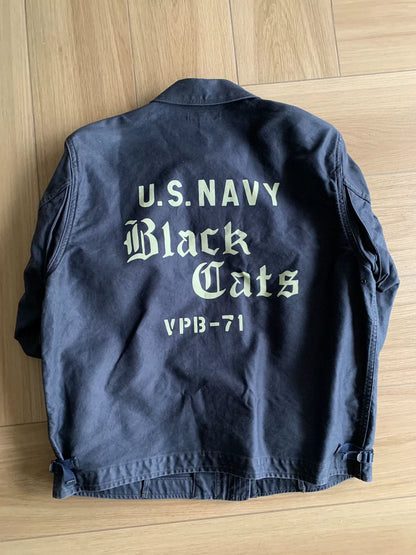 freewheelers black cat flight jacket