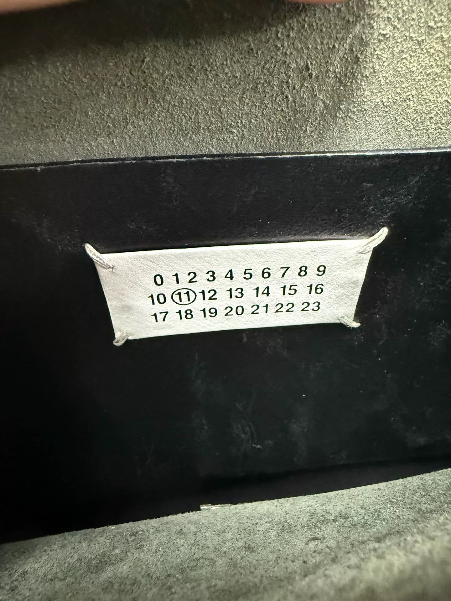 maison margiela thick leather crossbody bag