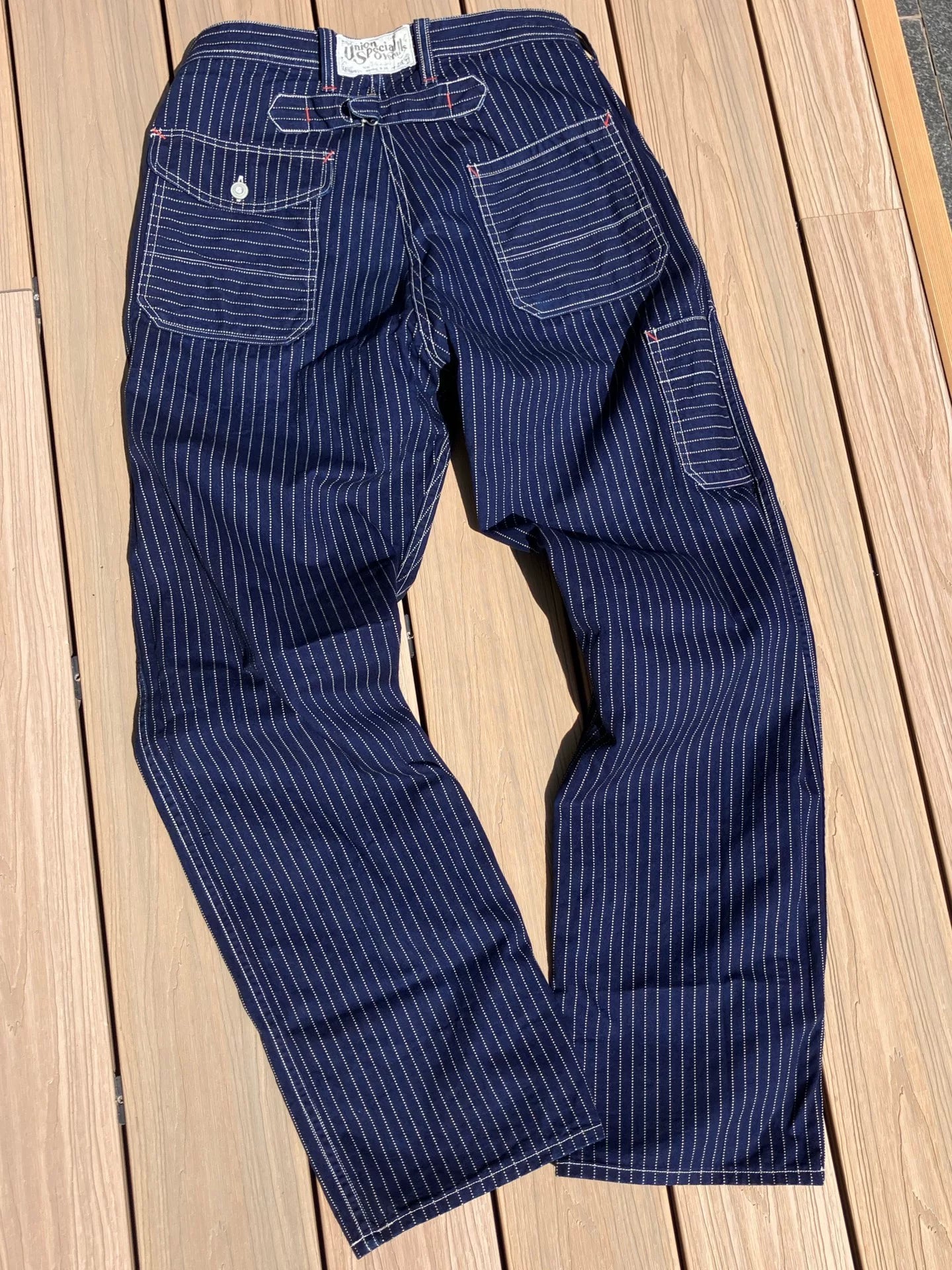 vintage High-Waisted Work Pants
