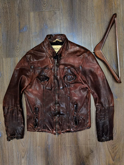 Giorgio Brato Leather Jacket Size 46