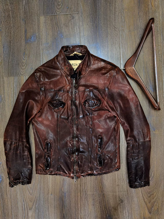 Giorgio Brato Leather Jacket Size 46