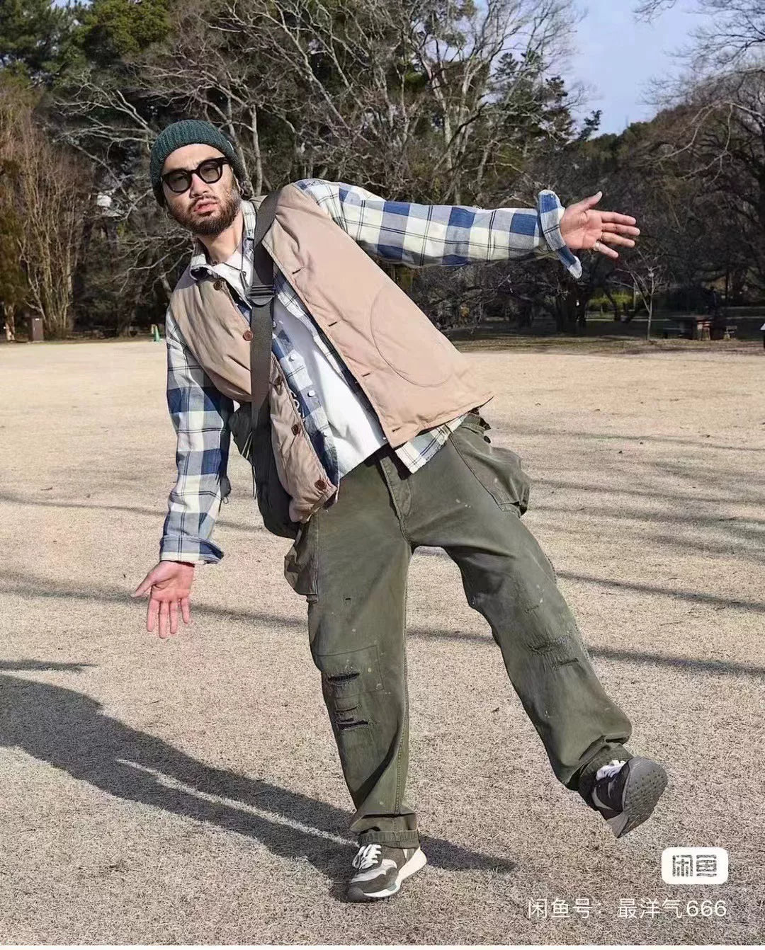 visvim veterans herringbone cargo pants