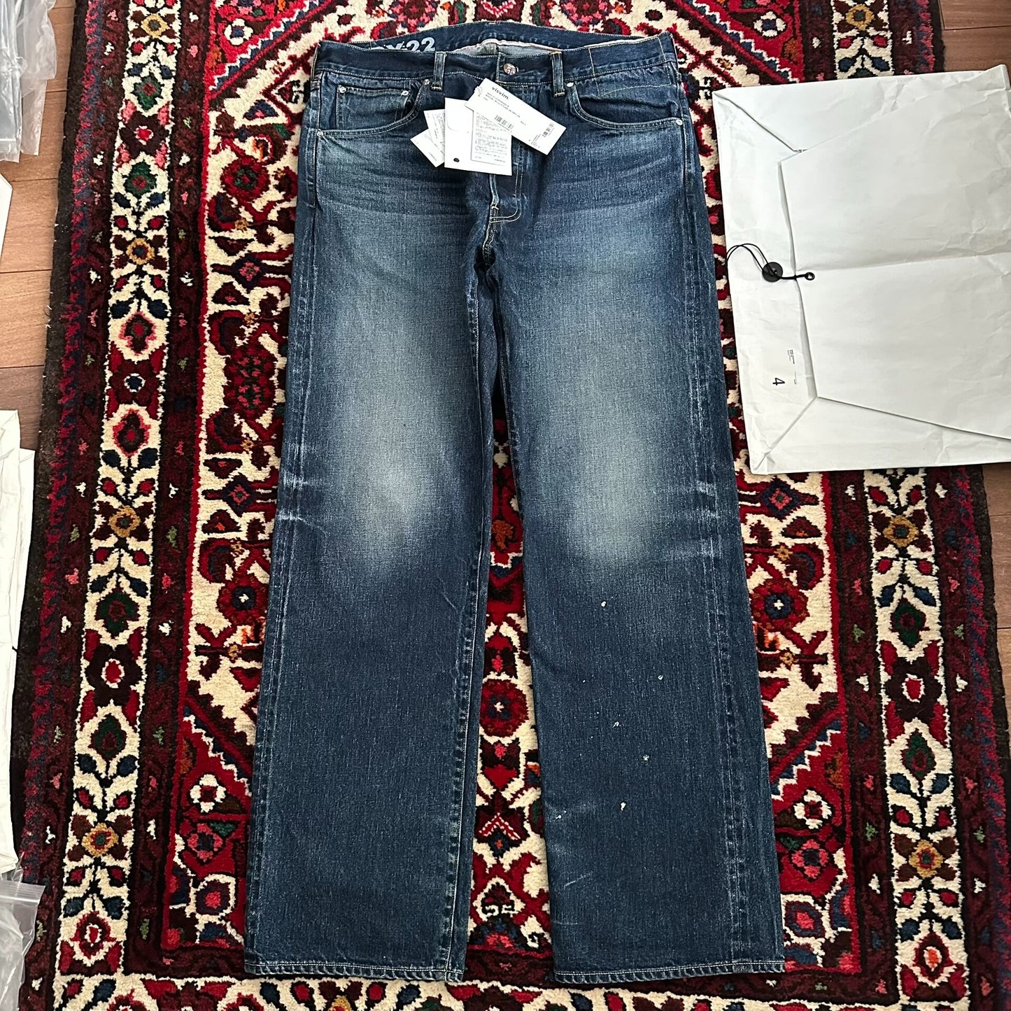 visvim dry wash denim pants size 2