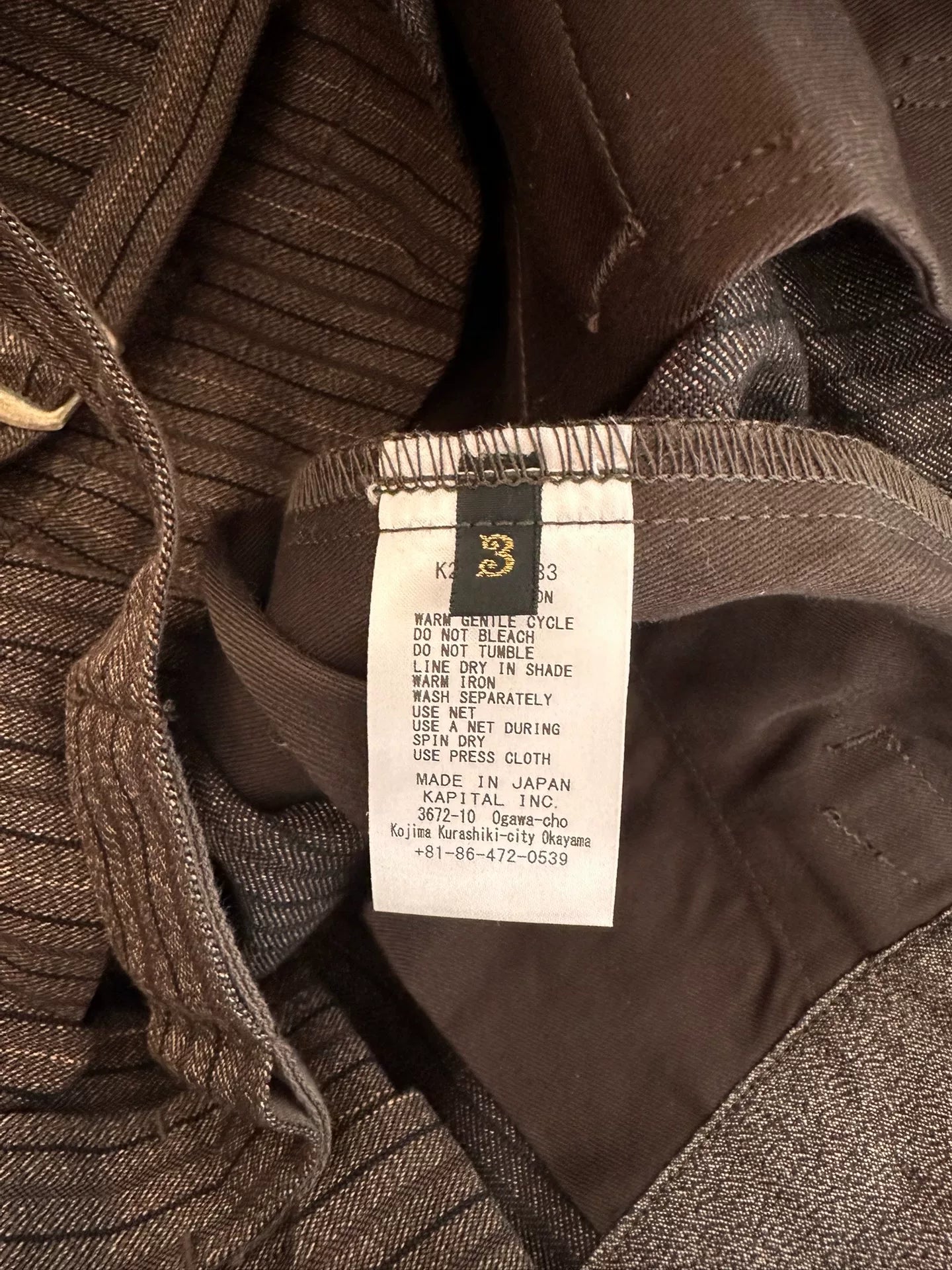 Vintage Striped Overalls by KAPITAL