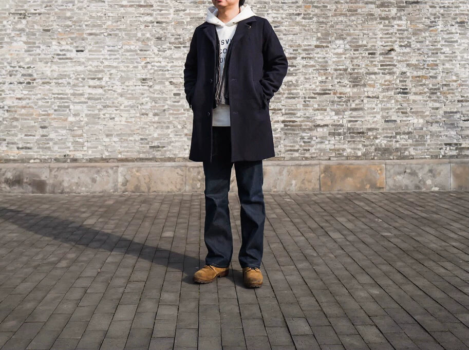 visvim mies coat in wool