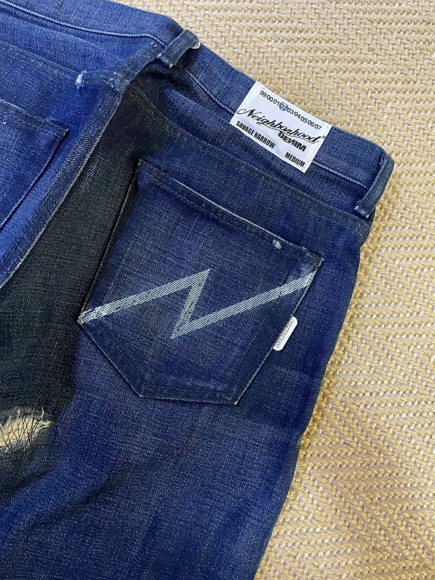 NEIGHBORHOOD Early Distressed Denim Jeans