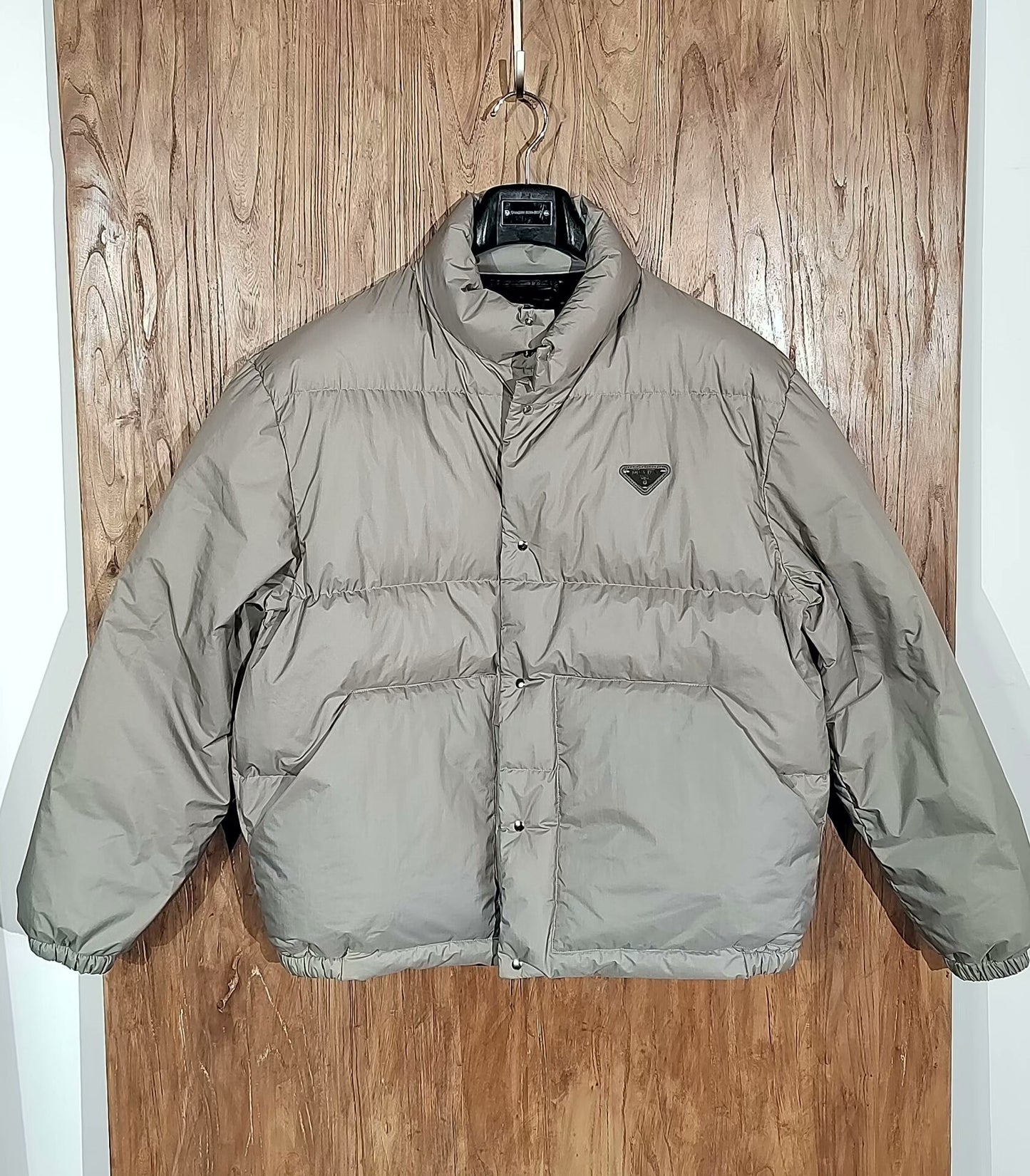 Prada Down Jacket in Gray Color