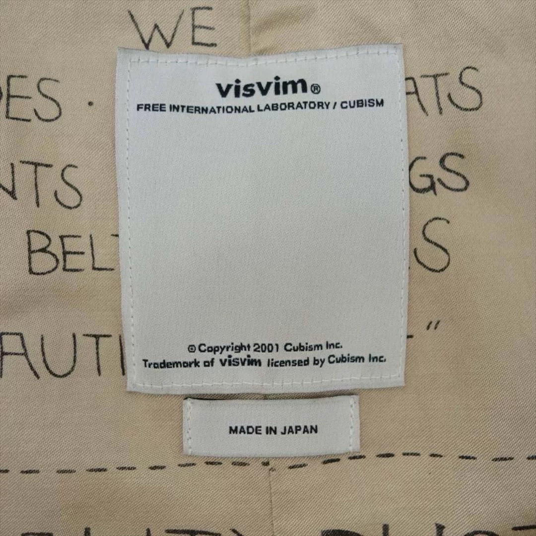 visvim HERGE COAT DMGD CHINO LT GREEN