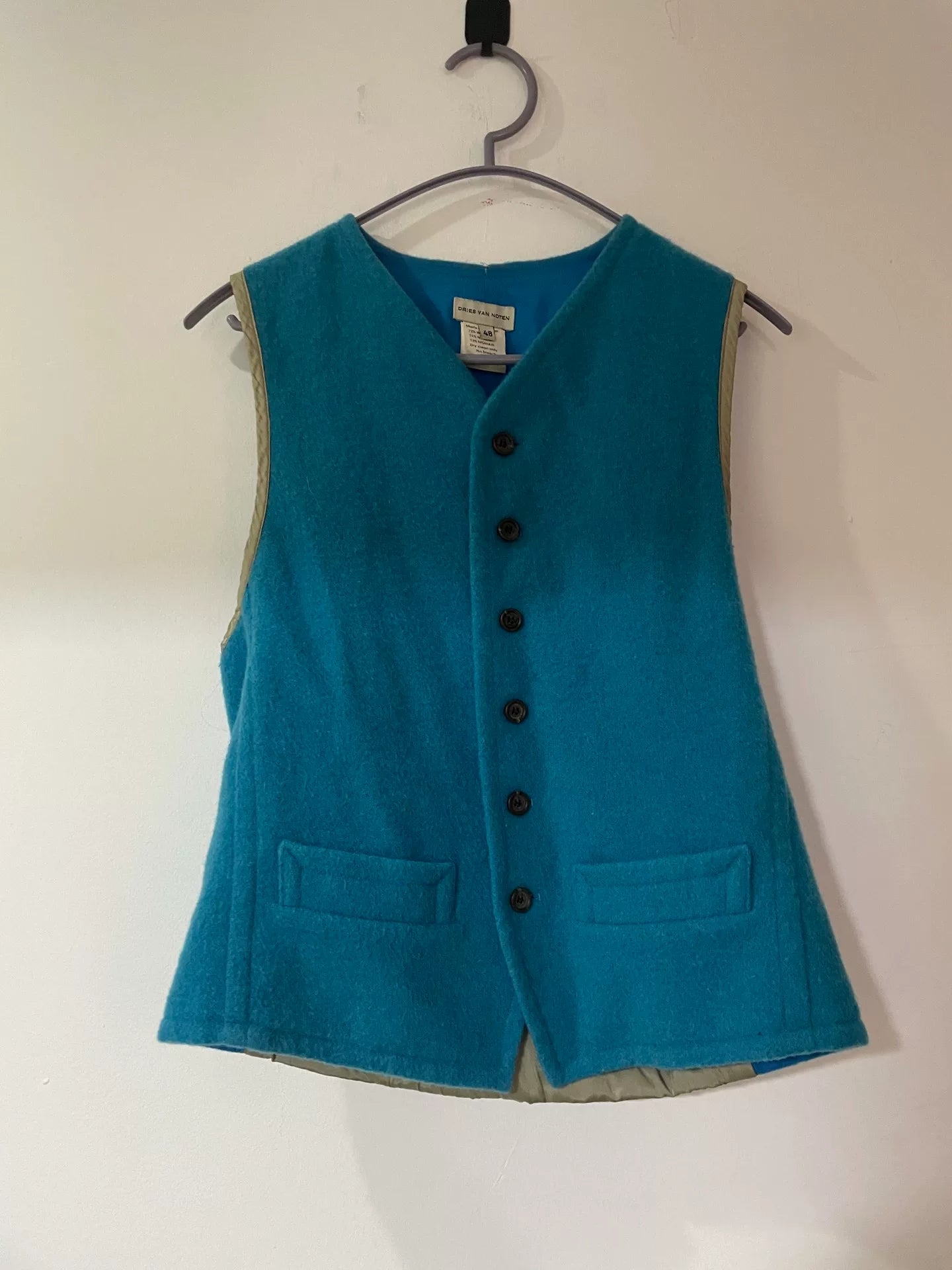 drapes van noten wool blend vest