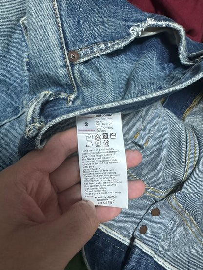 visvim journeyman crash jeans 20ss