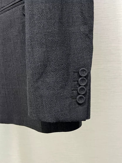 Dior Double-Breasted Gray Suit Jacket
