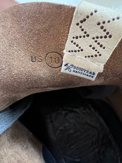 visvim brigadier boots mid-folk brown leather