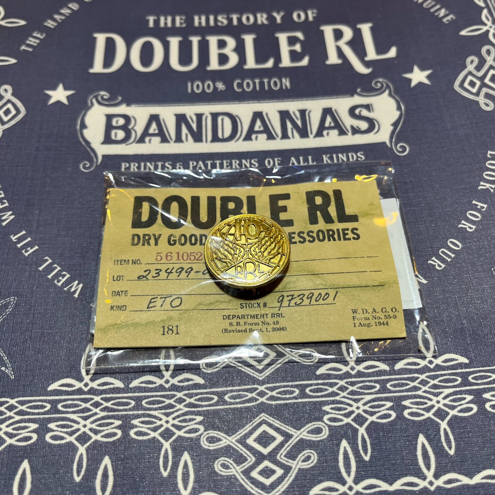 RRL Omotesando 10th Anniversary Badge