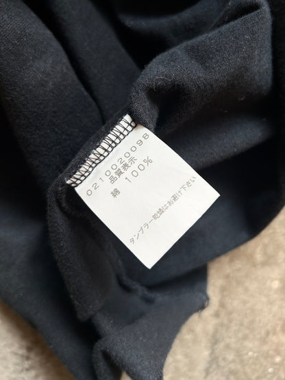 black long sleeve graphic top