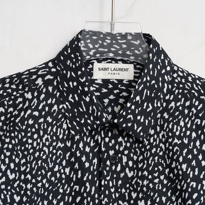 Saint Laurent Polka Dot Long-Sleeve Shirt