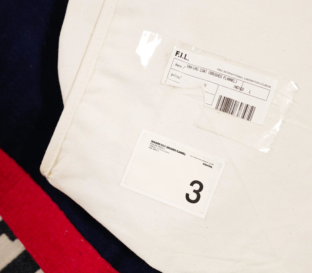 visvim sanjuro coat long indigo windbreaker