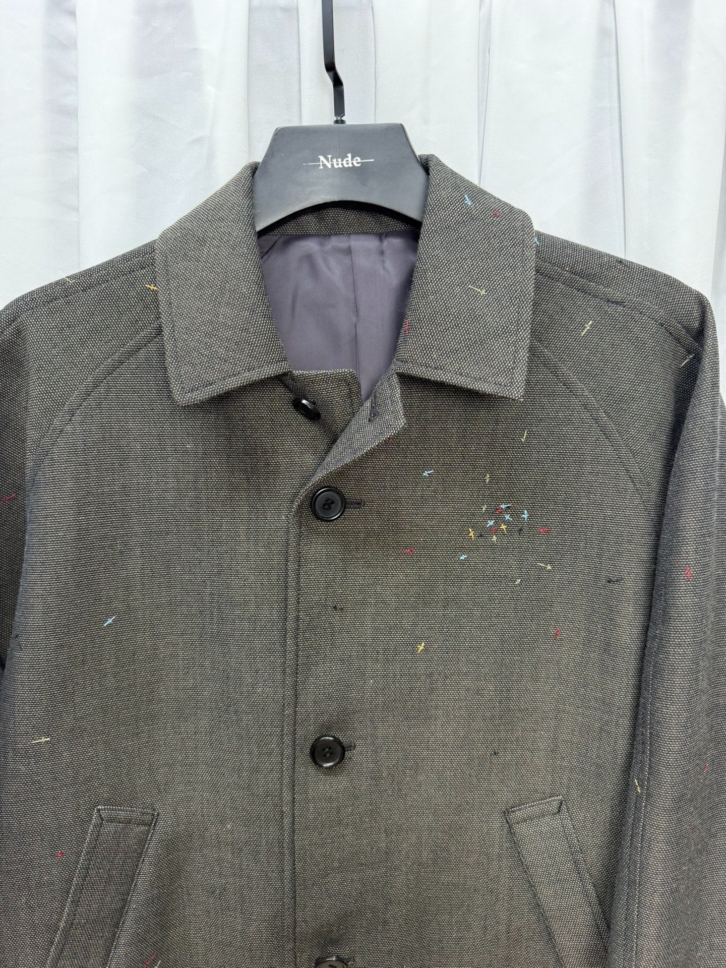 UNDERCOVER Hand-sewn Cross Embroidery Coat