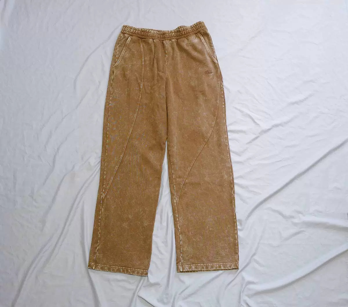 dime cyclone french terry pants in brown