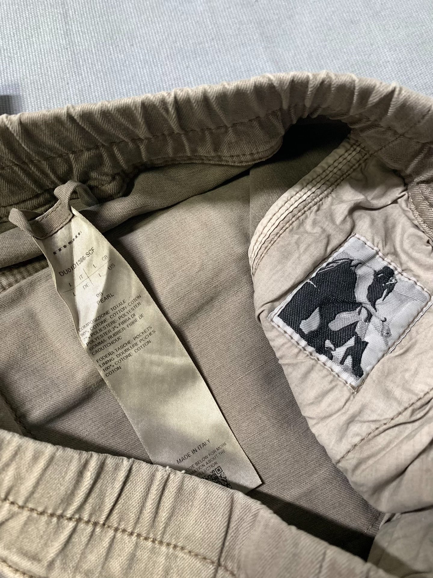 Rick Owens DRKSHDW Washed Distressed Cargo Pants