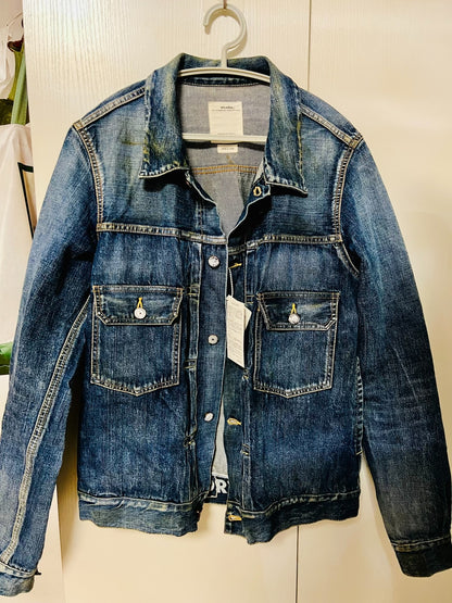 VISVIM 101 DRY3 DMGD-1000 Denim Jacket