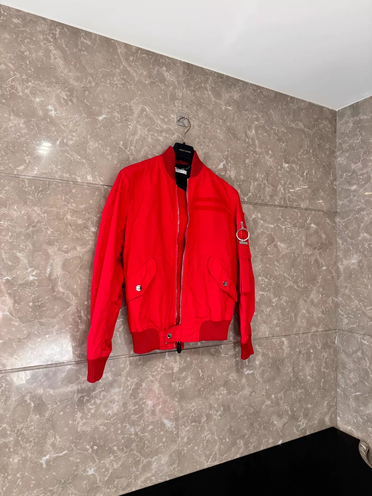 Givenchy Red Baseball Jacket