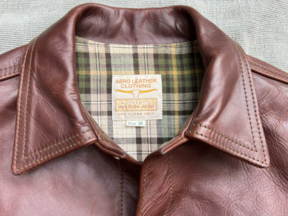 Aero Leather Brown Custom Jacket
