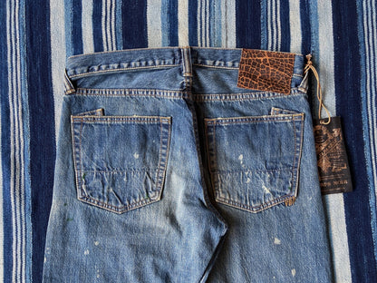 vintage washed denim jeans by prps noir