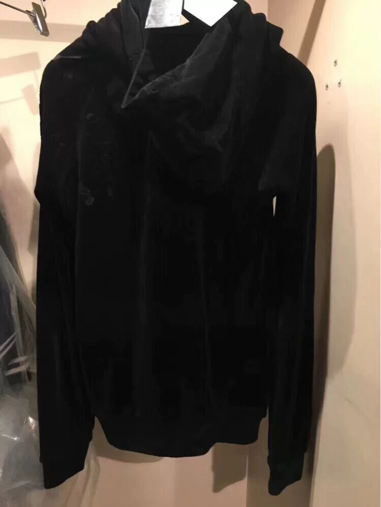 black velvet hoodie from Saint Laurent