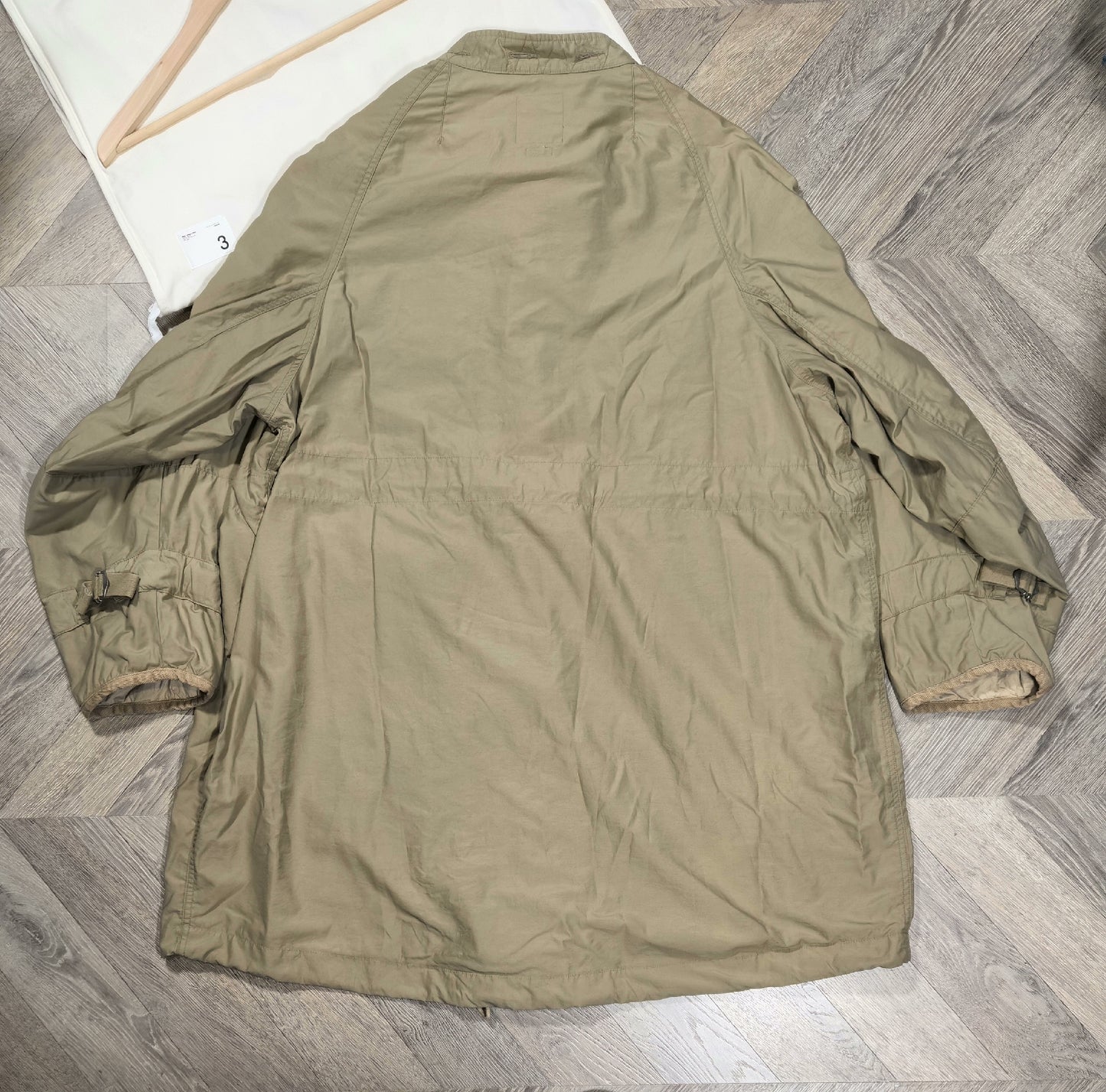 visvim combat coat with mud-dye finish