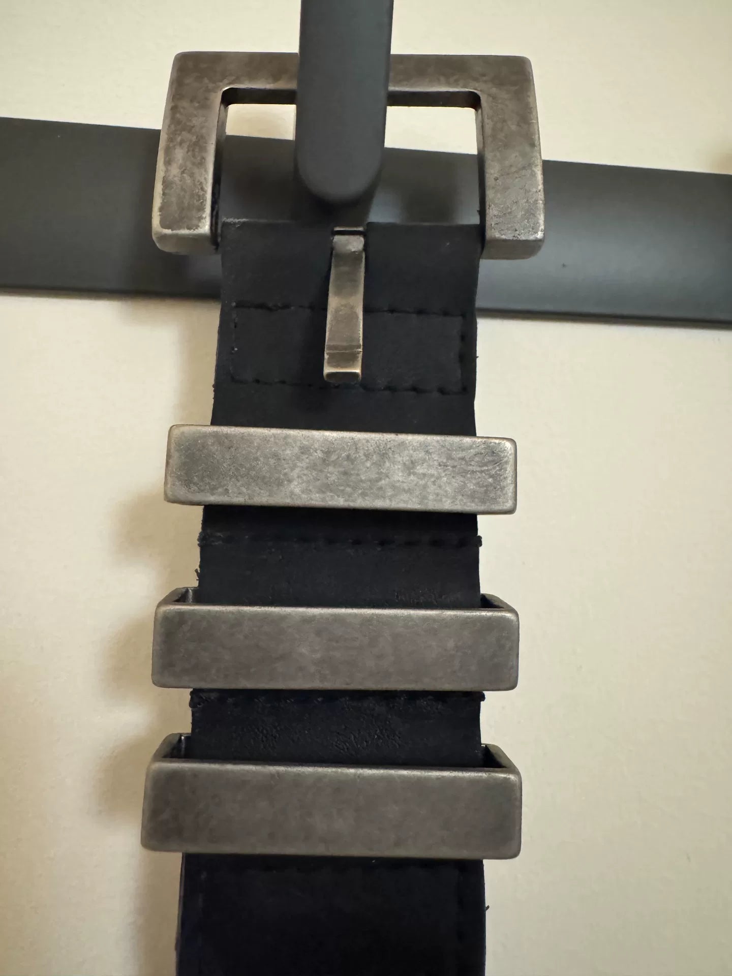 D&G Dolce&Gabbana Black Leather Belt