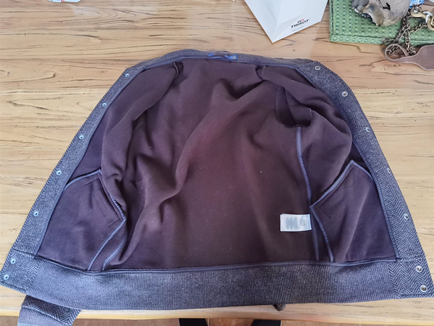 Ralph Lauren RRL Herringbone Wool Baseball Jacket