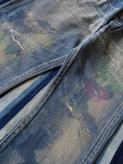 prps noir heavy washed denim pants