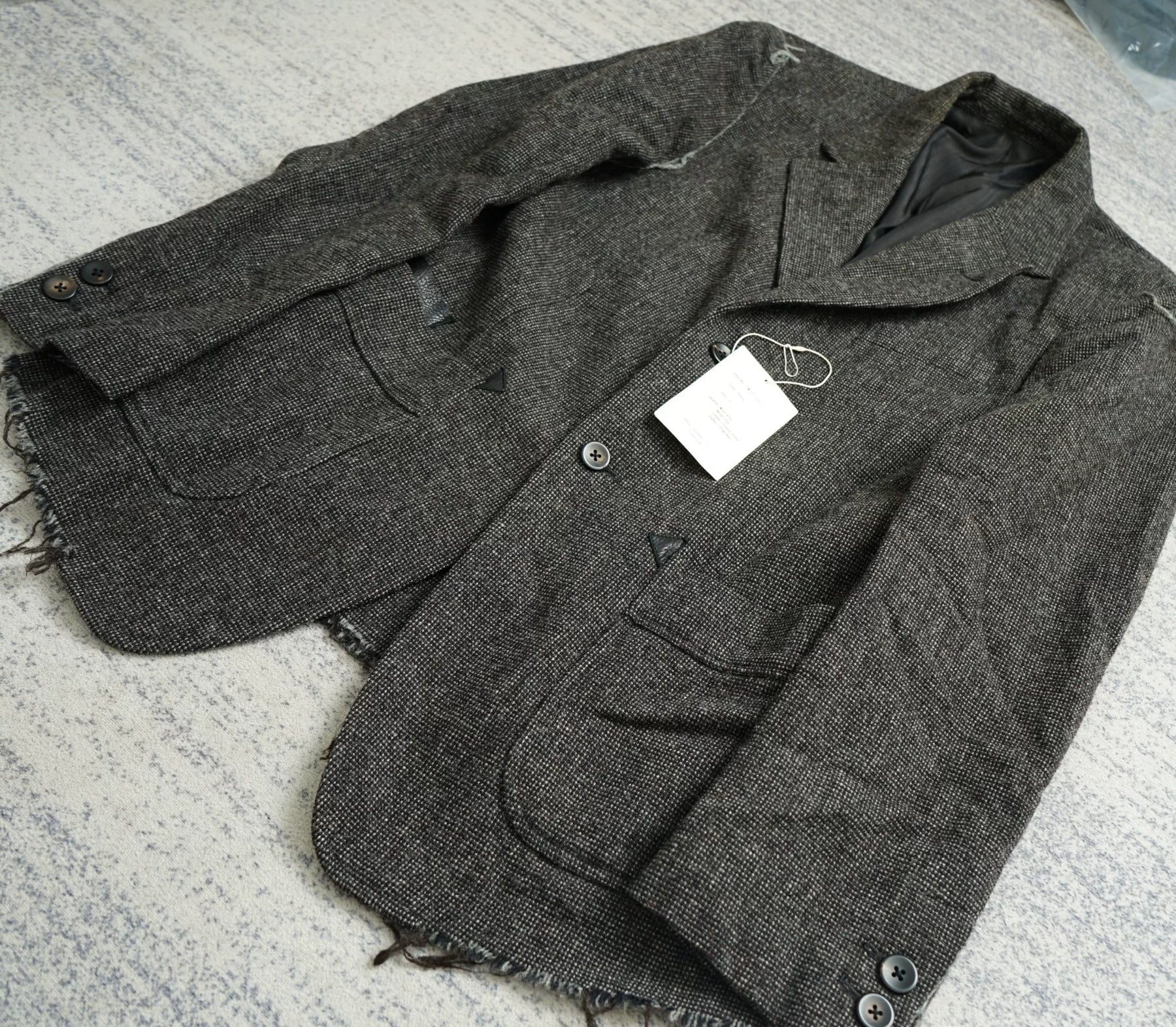 Takahiro Miyashita Western Frayed Blazer