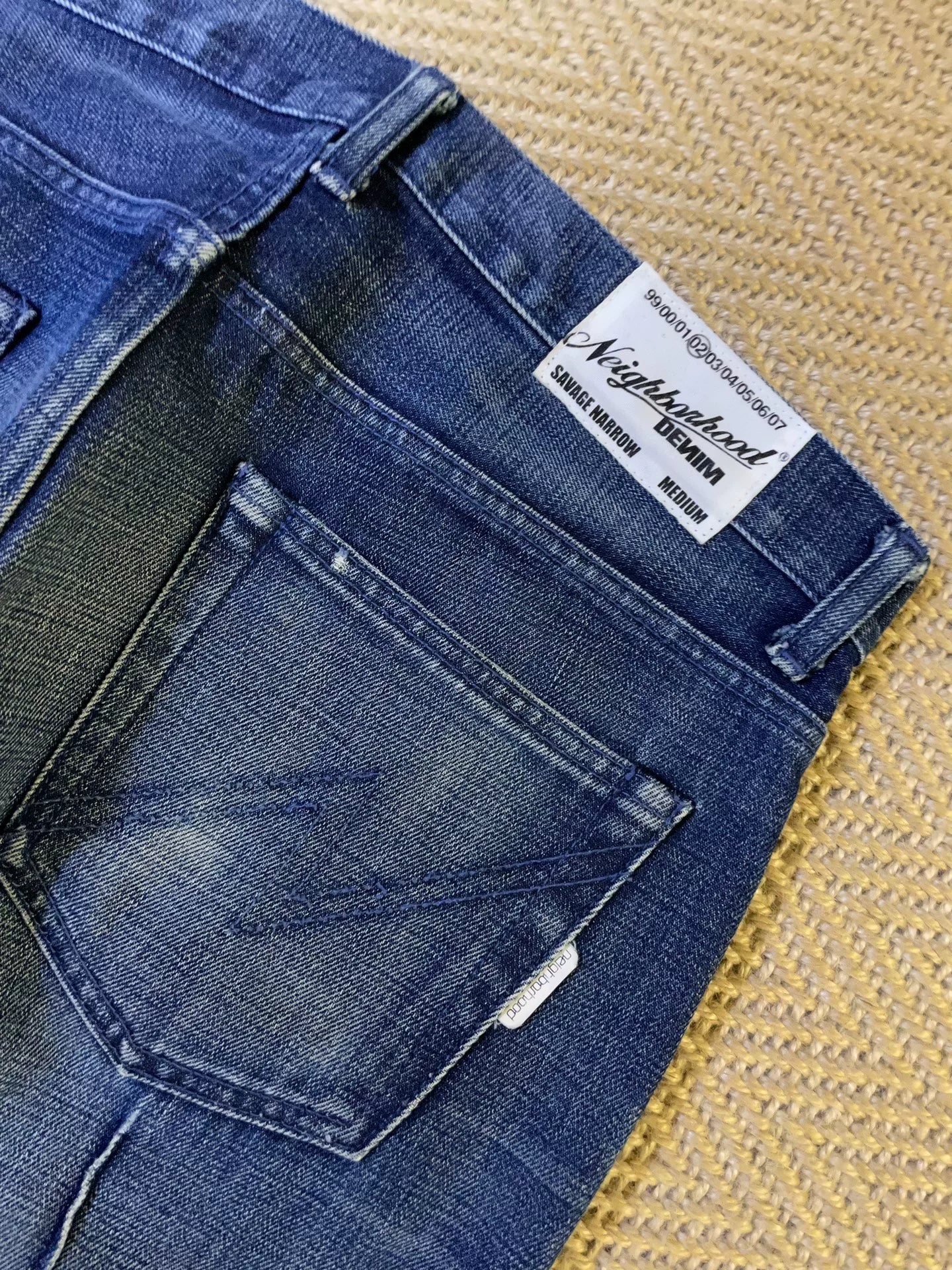 NEIGHBORHOOD Early Seam Washed Jeans