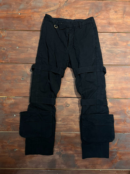 Soshi Otsuki Black Pocket Cargo Pants