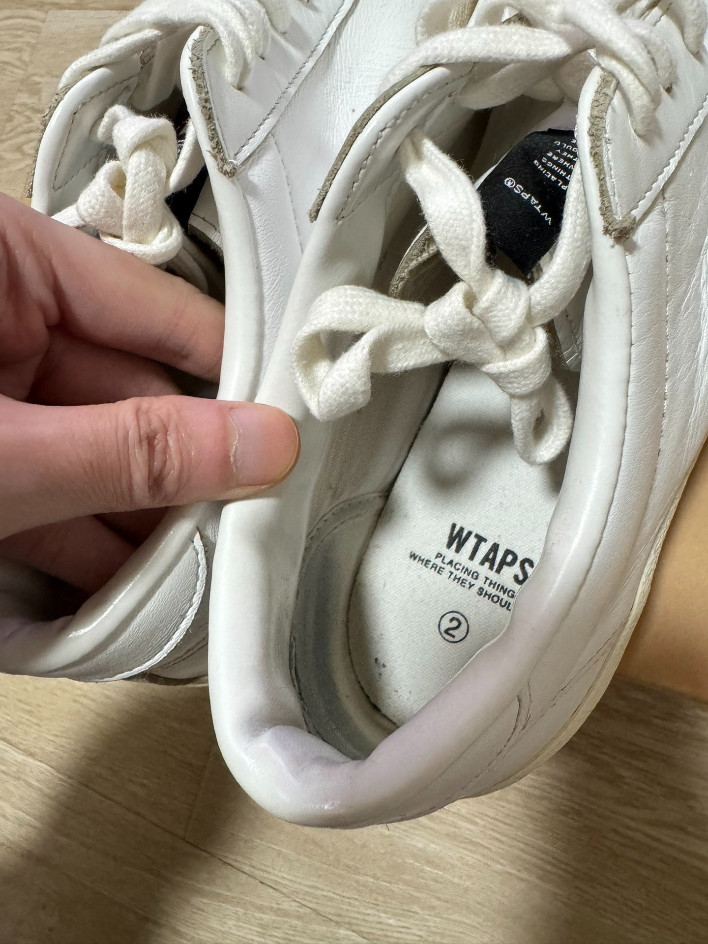 WTAPS 16SS Low-Top Leather Shoes