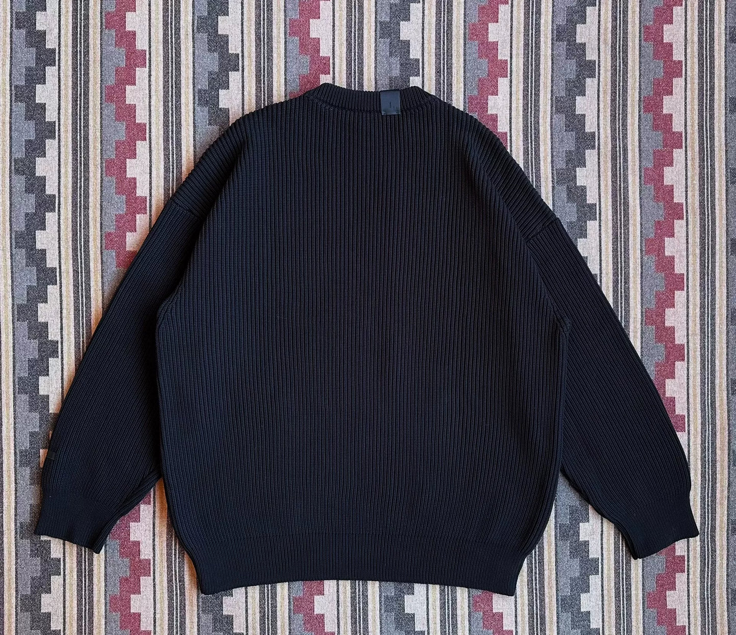 n.hoolywood crewneck knit sweater in black