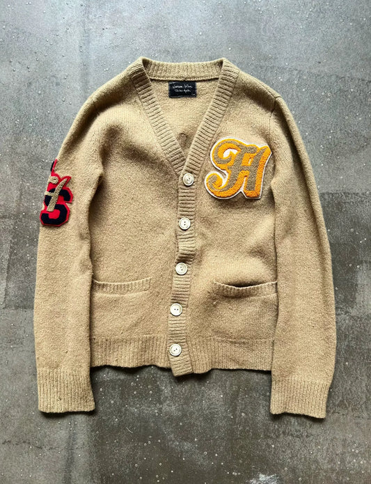 number nine knitted cardigan in beige