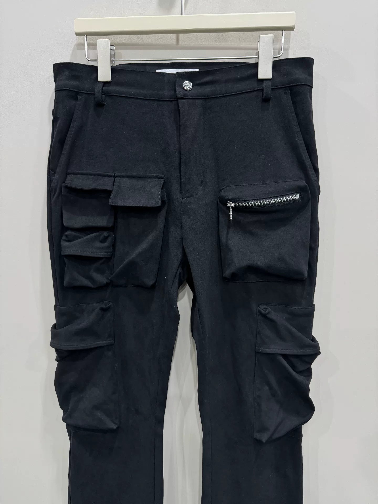 gallianolandor suede pocket cargo pants