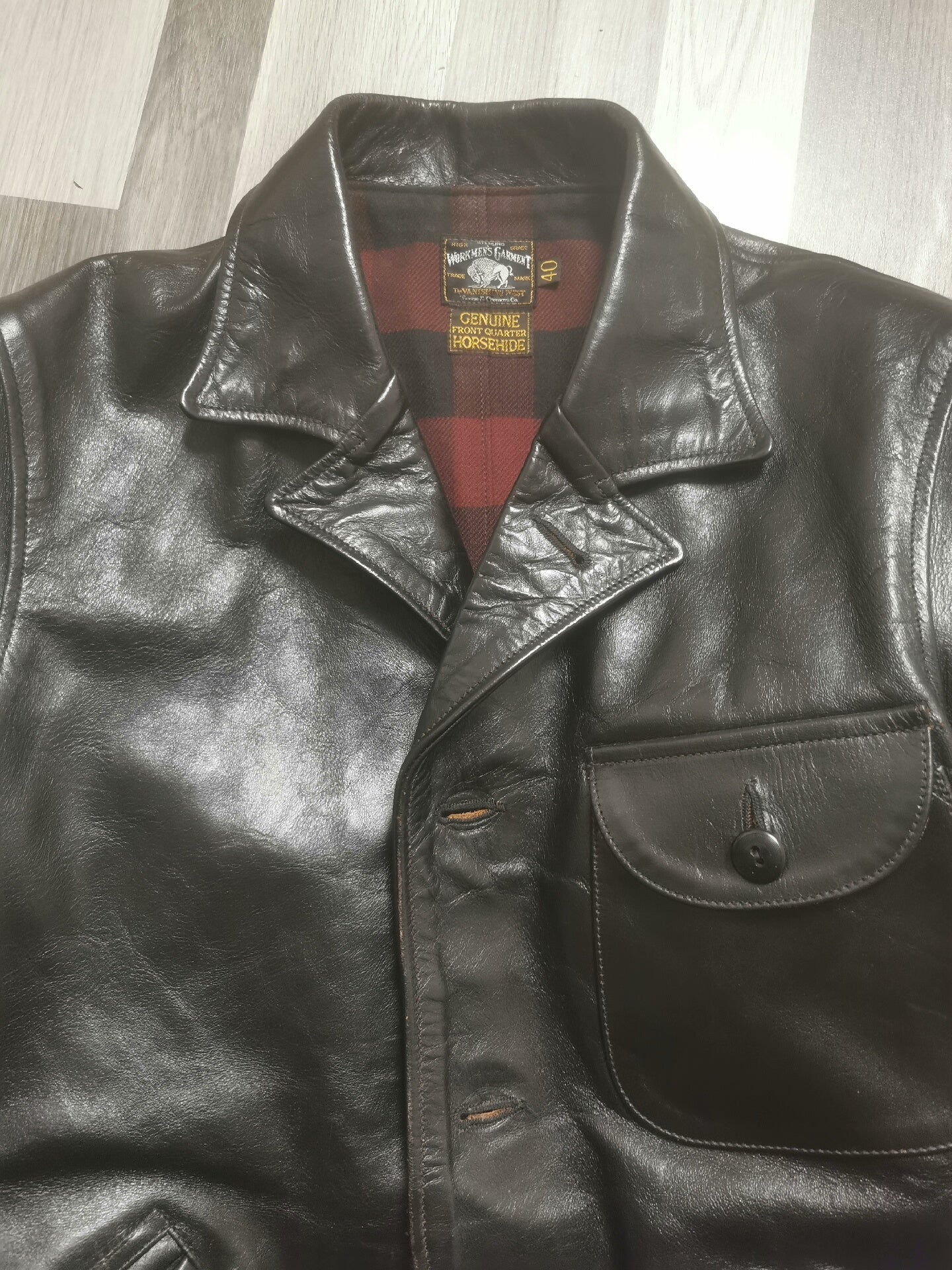 Classic Black Leather Jacket by Freewheelers