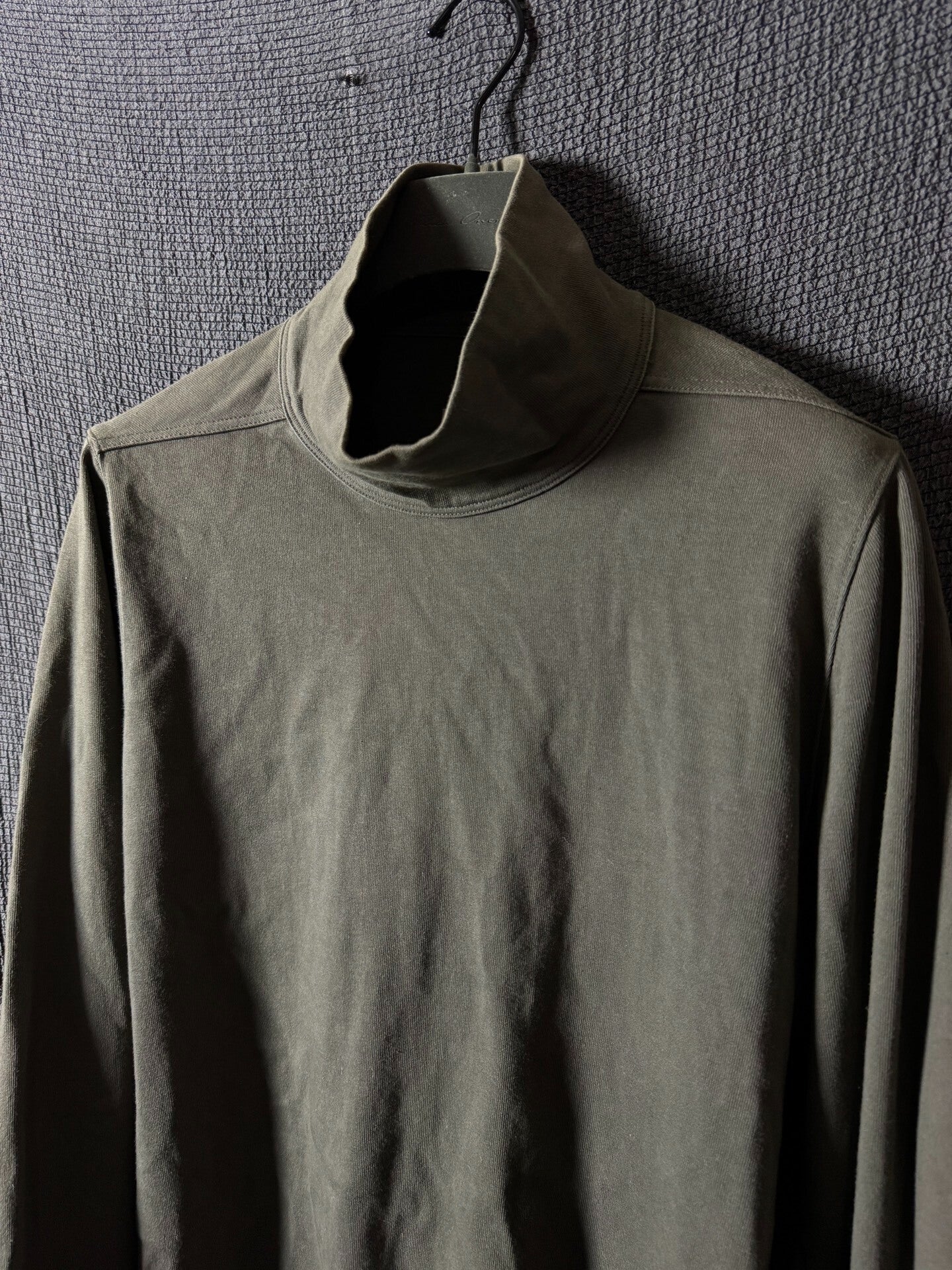 Rick Owens Dark Dust Turtleneck Long Sleeve Shirt
