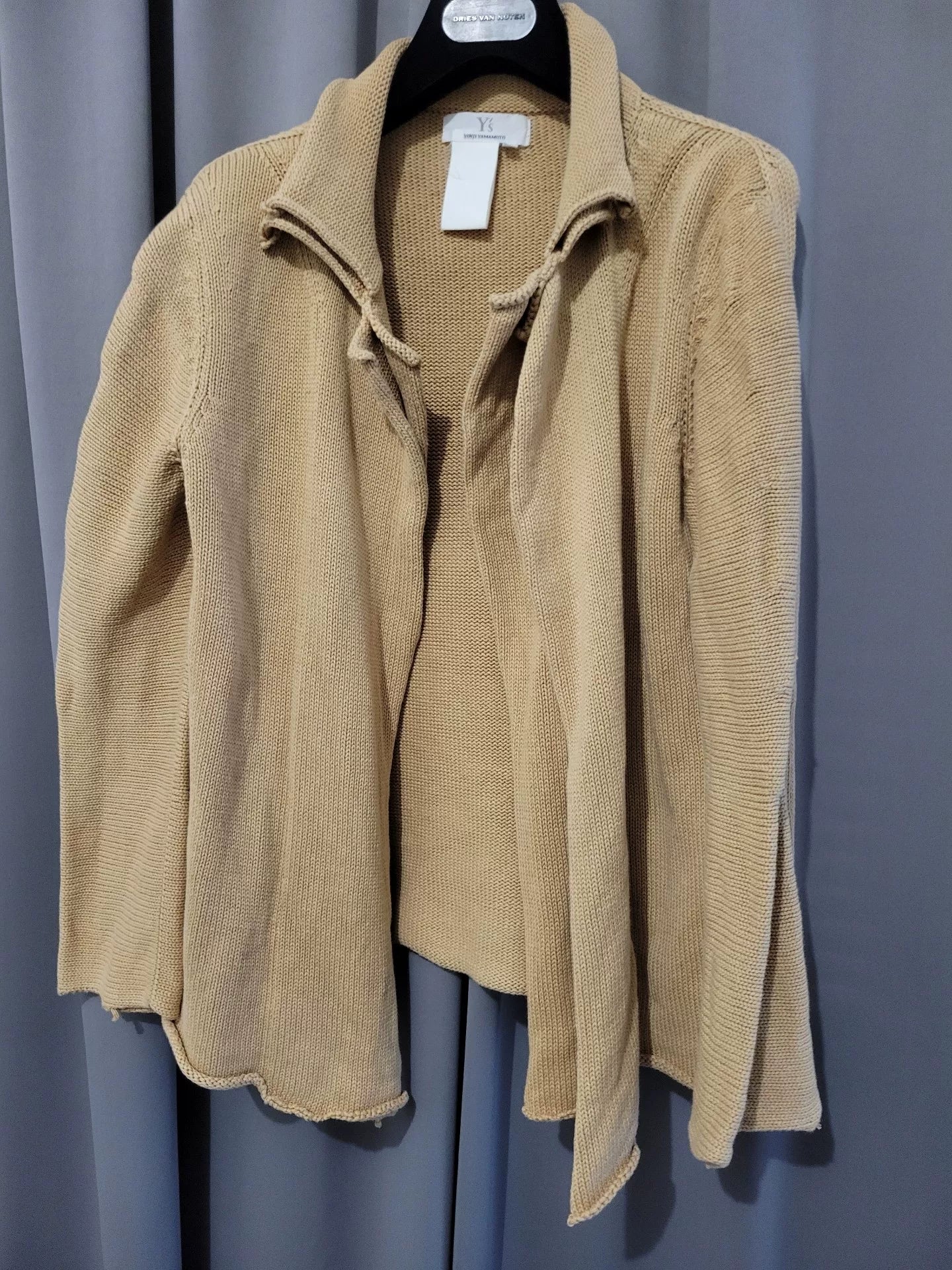 Yohji Yamamoto Fake Double Layer Knit Coat