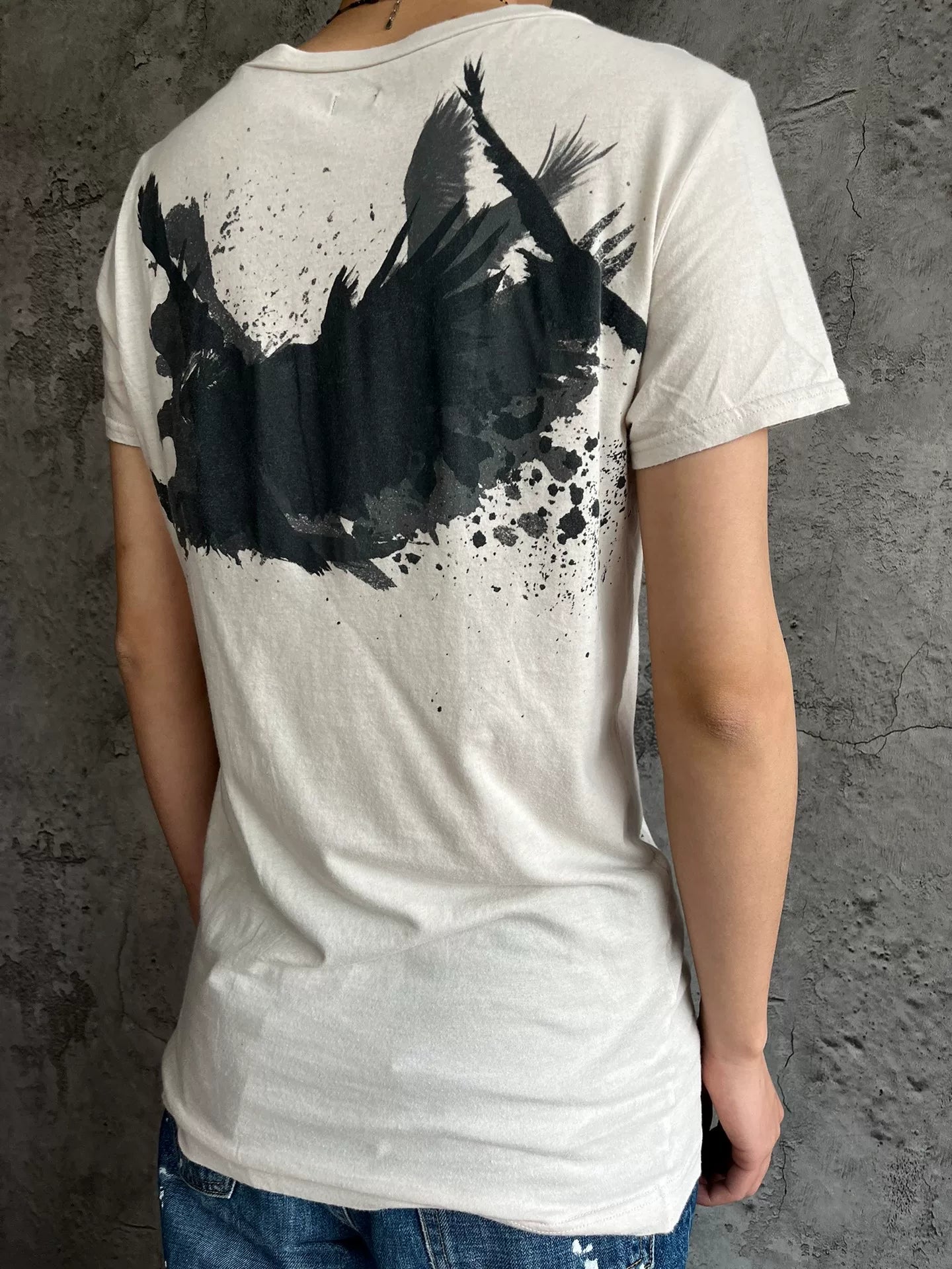 l.g.b flying away graphic tee shirt