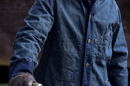 yard master indigo work jacket
