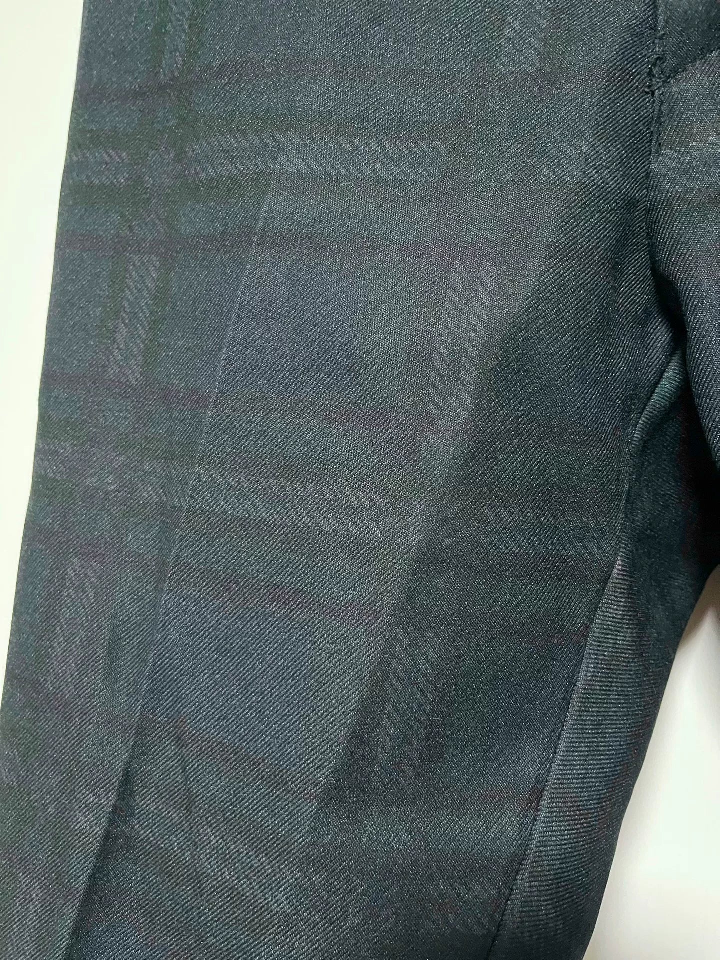 Comme des Garcons SHIRT Green Plaid Cropped Pants