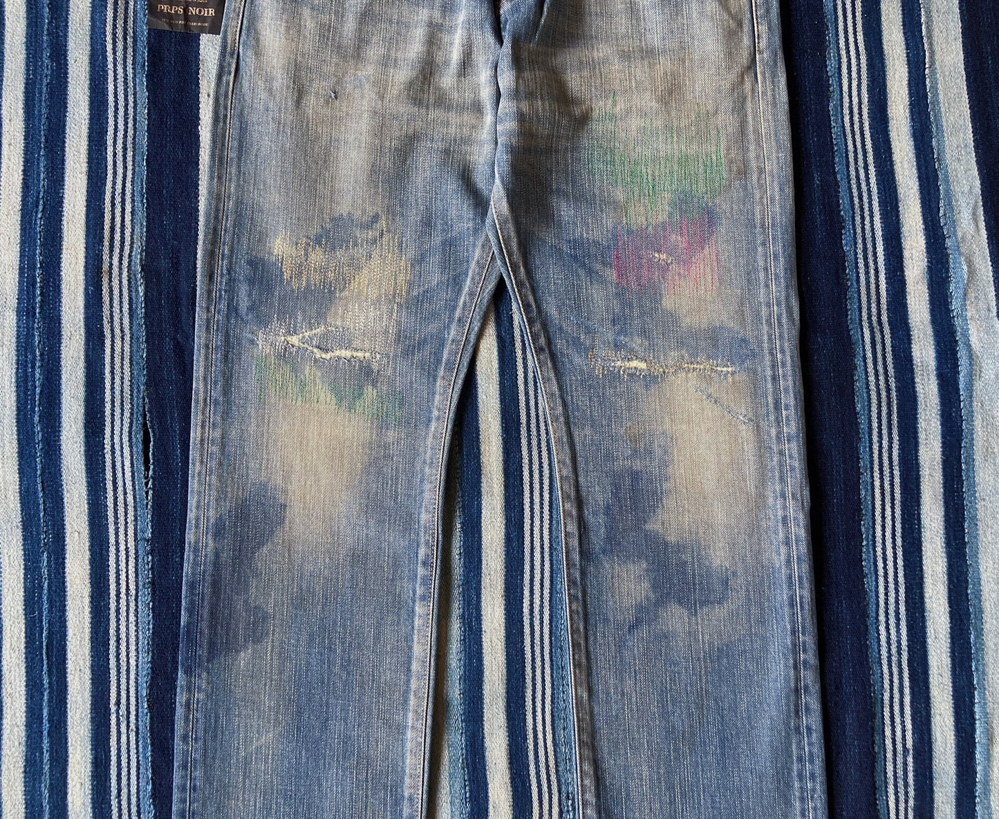 prps noir heavy washed denim pants