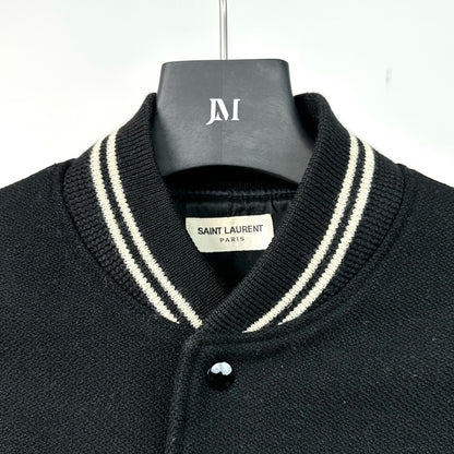 Saint Laurent Striped Baseball Jacket