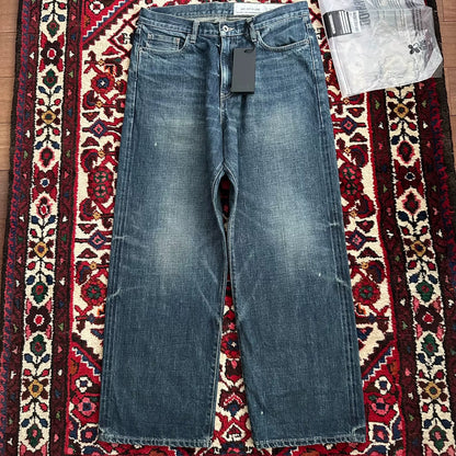 neighborhood wide leg denim pants M size