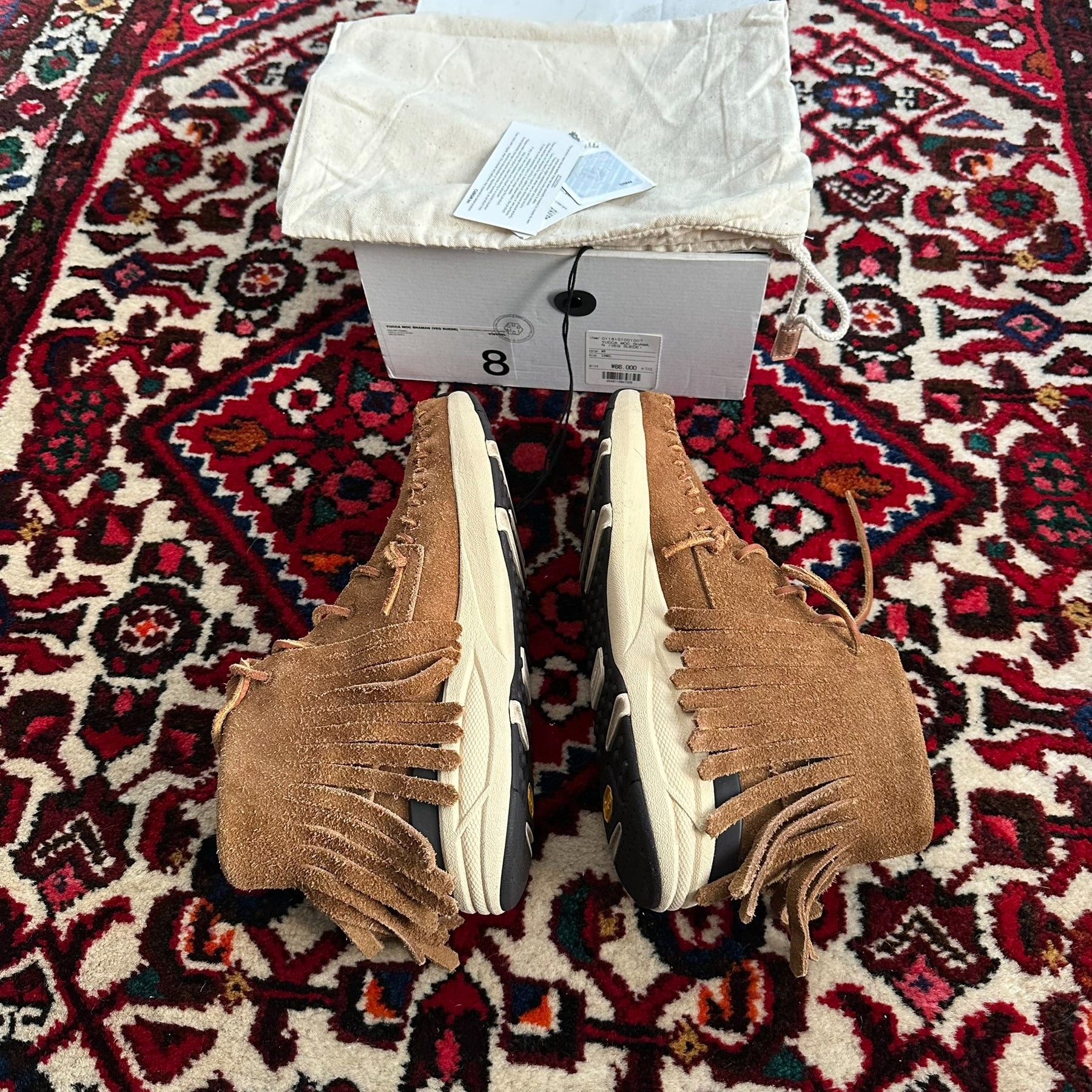 VISVIM 18SS YUCCA MOC SHAMAN VEG SUEDE US8